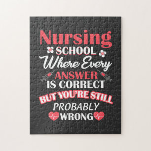 Puzzle Nursing Life Nursing School Student