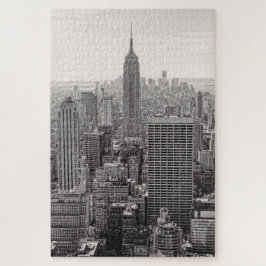 Puzzle NY City Skyline Empire State Building, WTC BW