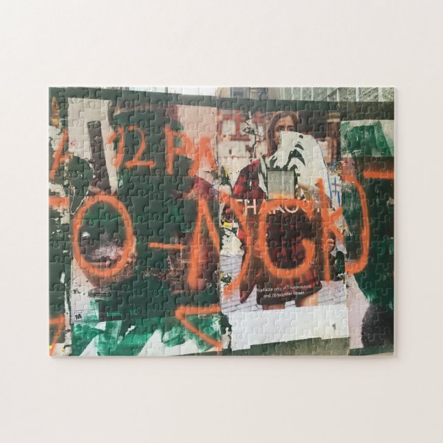 Puzzle NYC Garment District Graffiti Spraypintura Arte ur (Horizontal)