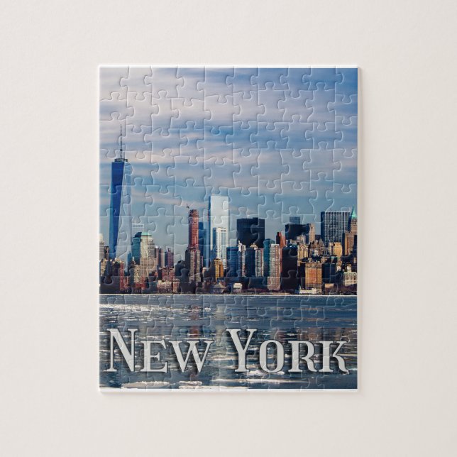 Puzzle NYC - Línea aérea de Nueva York | Bonita Manzana G (Vertical)