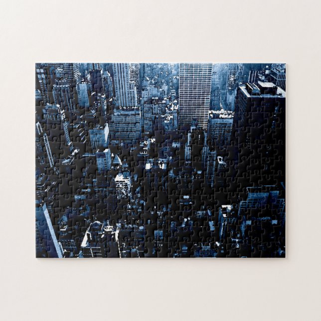 Puzzle NYC New York City Manhattan Skyscrappers (Horizontal)