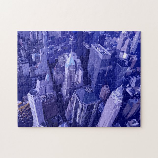 Puzzle NYC New York City Manhattan Skyscrappers (Horizontal)
