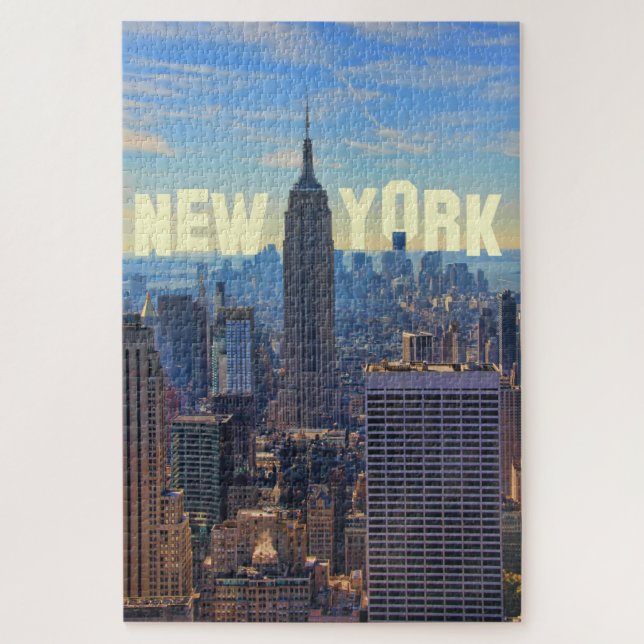 Puzzle NYC Skyline Emp St Bldg, World Trade 2C (Vertical)