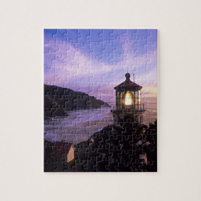 Puzzle O, Costa de Oregón, Faro de Heceta Head, en (Vertical)