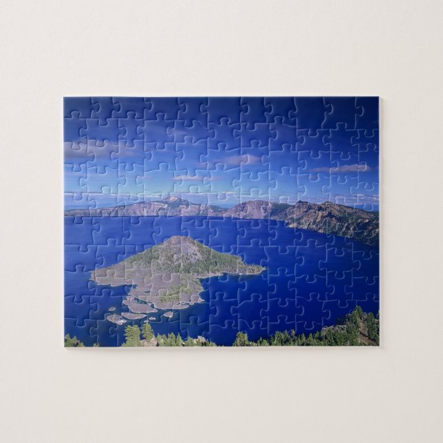 Puzzle O, Crater Lake NP, Wizard Island y Crater (Horizontal)