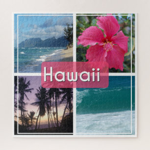 Puzzle Oahu, capa marina de Hawaii