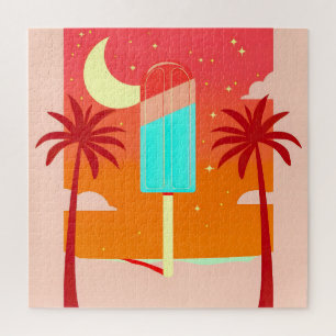 Puzzle Oasis de hielo Starry Summer Palm