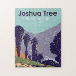 Puzzle Oasis de manantiales de Cottonwood Tree<br><div class="desc">Obra vectorial de Joshua Tree. El parque se llama así por los retorcidos árboles de Joshua,  el parque a lo largo del desierto de Colorado,  salpicado de cactus,  y el desierto de Mojave.</div>