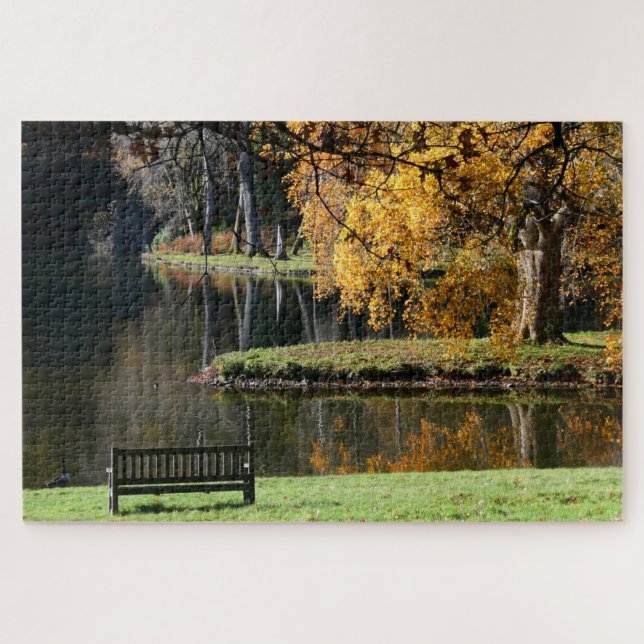 Puzzle Oasis de paz, otoño en Stourhead (Horizontal)
