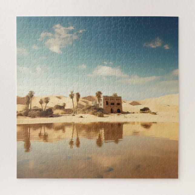 Puzzle Oasis del Desierto Sunny (Vertical)