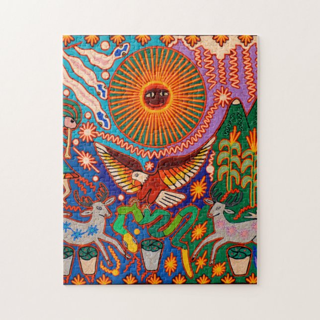 Puzzle Oaxaca México México Viaje Boho de arte tribal may (Vertical)