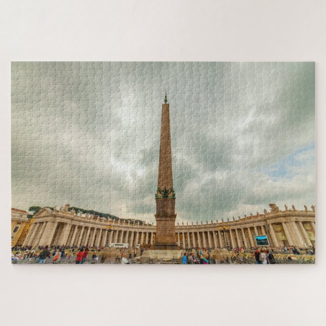 Puzzle Obelisk y la columnata de Bernini, Roma, Italia (Horizontal)