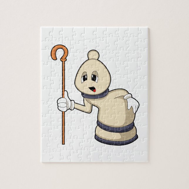 Puzzle Obispo de ajedrez en ajedrez (Vertical)