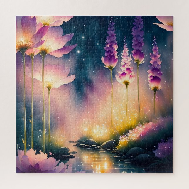 Puzzle Obra artística de las flores del Cosmos (Vertical)