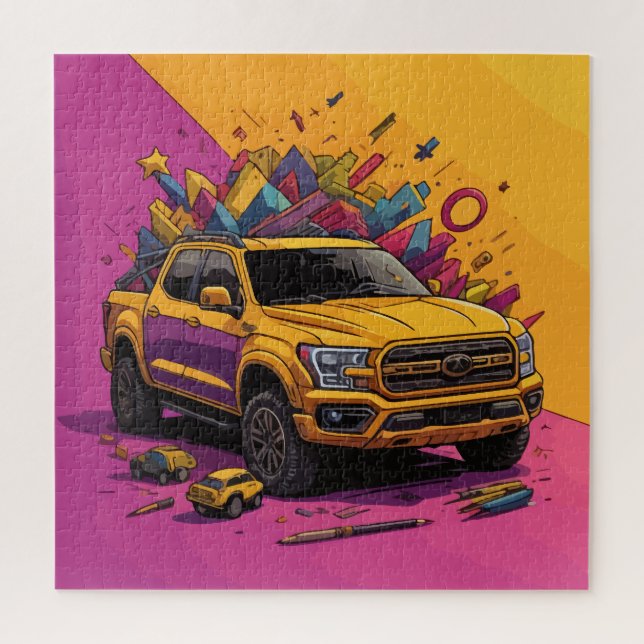 Puzzle Obra de arte para coches (Vertical)