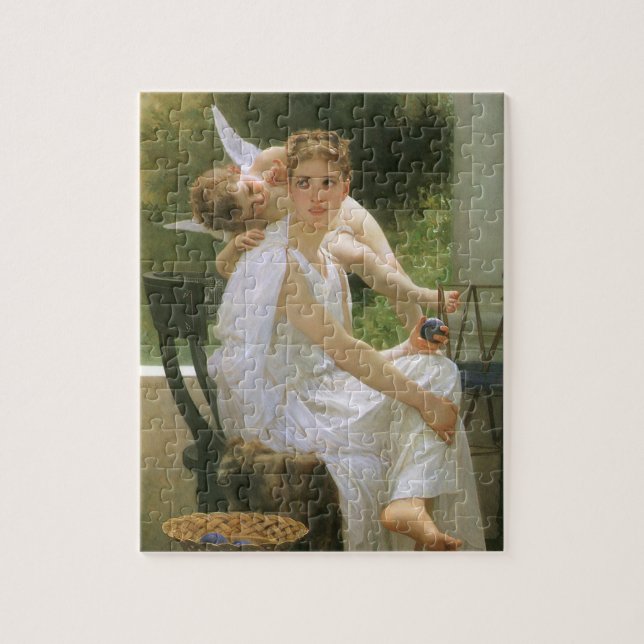 Puzzle Obra interrumpida por Bouguereau, retrato Angel (Vertical)