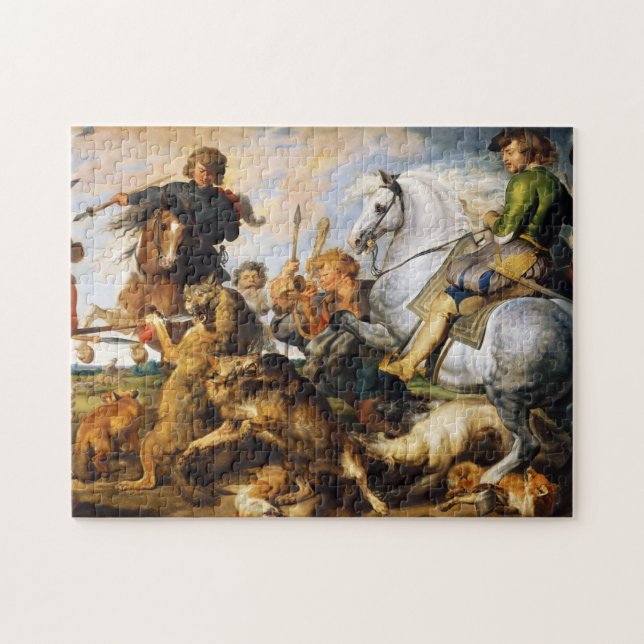 Puzzle Obra maestra de Peter Paul Rubens de la caza del (Horizontal)