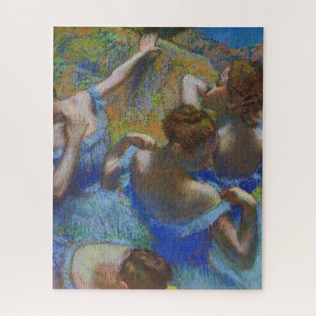Puzzle Obras maestras de arte pastel de bailarinas azules (Vertical)