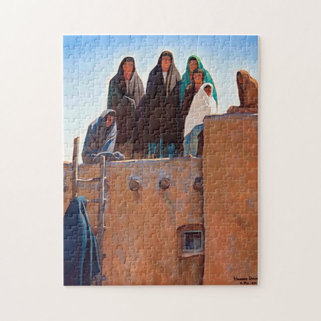 Puzzle Observadores desde el hogar por Maynard Dixon (Vertical)