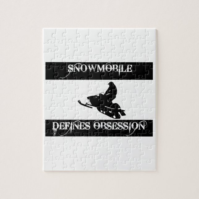 Puzzle obsesionado con snowmobile (Vertical)