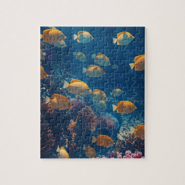 Puzzle Ocean Blue (Vertical)
