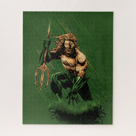 Puzzle Ocean King Trident Warrior Dynamic Comic Art