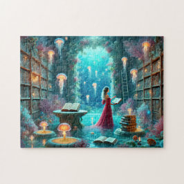 Puzzle Ocean Librarian Underwater Library Jellyfish
