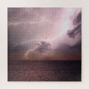Puzzle Océano de tormenta relámpago