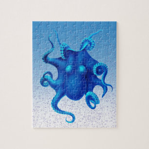 Puzzle Octopus azul