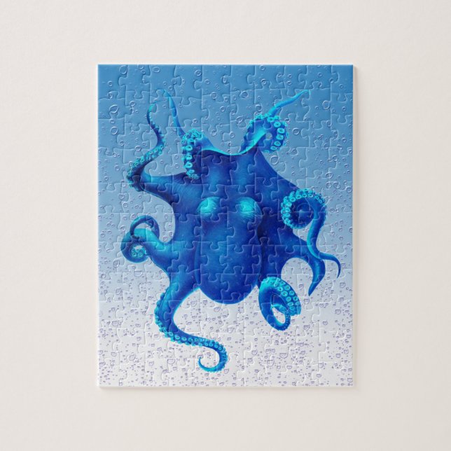 Puzzle Octopus azul (Vertical)