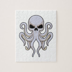 Puzzle Octopus con 8 brazos y cráneo
