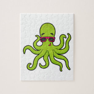 Puzzle Octopus con gafas de sol