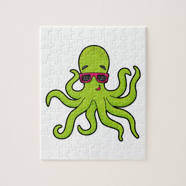 Puzzle Octopus con gafas de sol (Vertical)