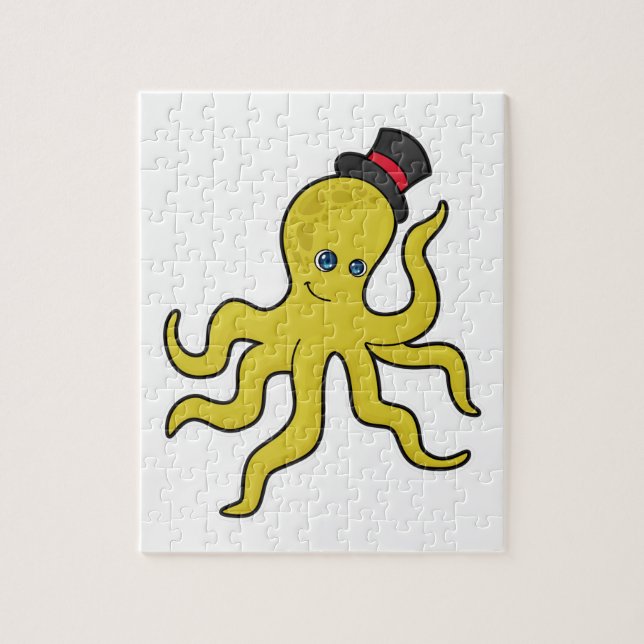 Puzzle Octopus con Gorra (Vertical)