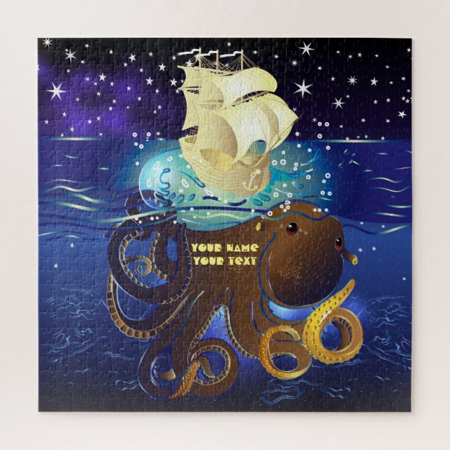 Puzzle Octopus Enorme y Caravella (Vertical)