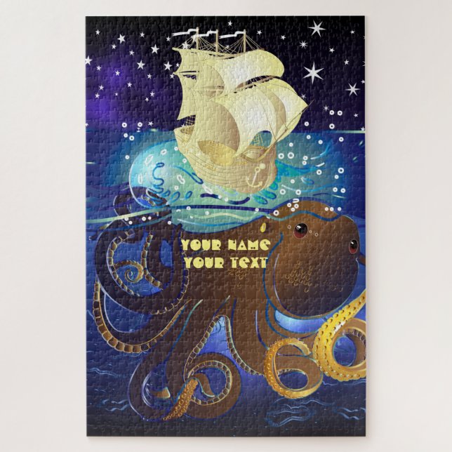 Puzzle Octopus Enorme y Caravella (Vertical)