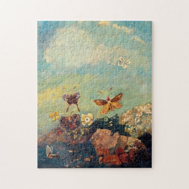 Puzzle Odilon Redon Butterflies Simbolismo de época Arte (Vertical)
