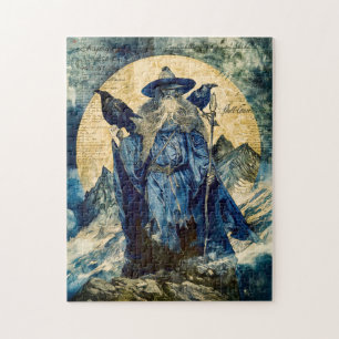 Puzzle Odin el Tuerto con sus Dos Cuervos