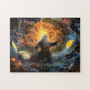 Puzzle Odin formando un nuevo mundo después de Ragnarök