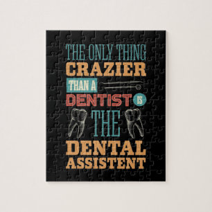 Puzzle Odontólogo de regalo, asistente dental de higienis