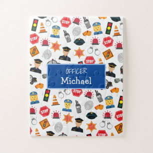 Puzzle Oficial de policía de niños pequeños patrón niños