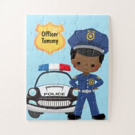 Puzzle Oficial de policía y patrulleros