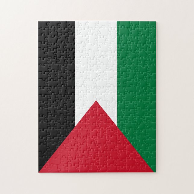 Puzzle oficialmente bandera del Estado de Palestina (Vertical)