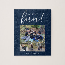 Puzzle Oh Qué Navidades Blue De Fun Holiday Moderno