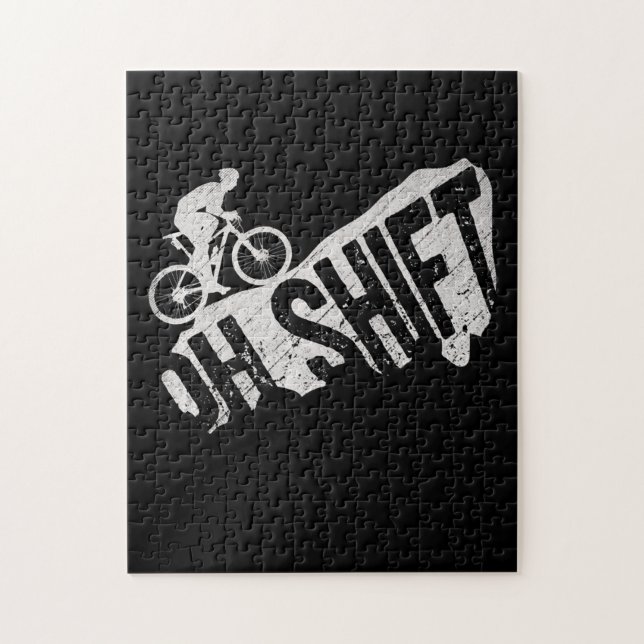 Puzzle Oh Shift Mountain Biking Bicycle Bike Rider (Vertical)