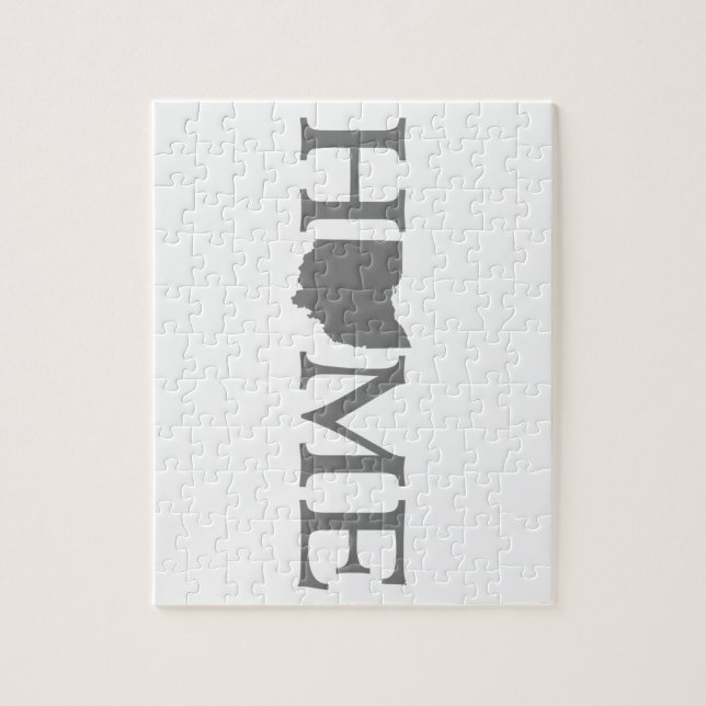 Puzzle Ohio Home State Word Art (Vertical)