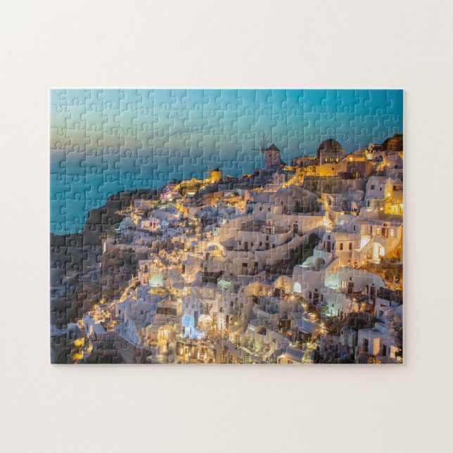 Puzzle Oia, Santorini En Grecia, Un Destino Hermoso (Horizontal)