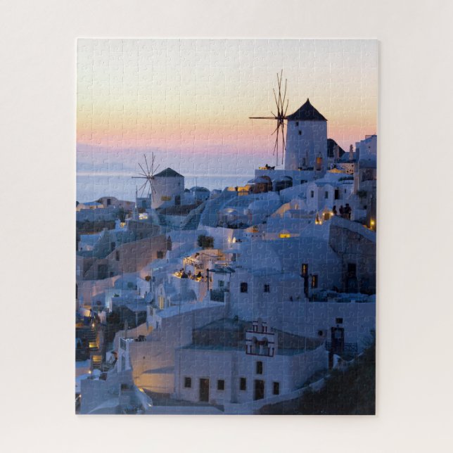 Puzzle Oia Santorini Greece Sunset (Vertical)