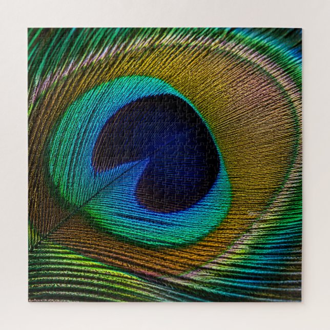 Puzzle Ojo de pluma de pavo real (Vertical)