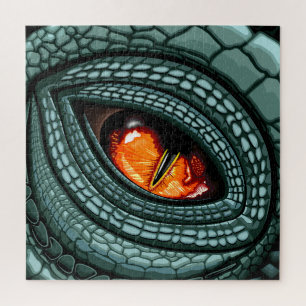 Puzzle Ojo de reptil depredador primitivo